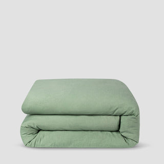 Sage Green Linen Blend Duvet Cover from Laura Ashley