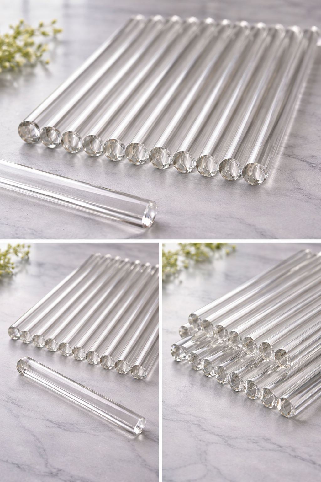 Replacement Glass Rods – Laura Ashley Alexa 3 Light Ceiling Light (Pack of 2)