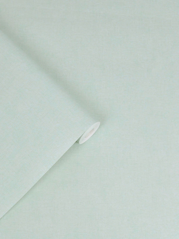 Laura Ashley Midnight Seaspray Blue Plain Textured 10M Wallpaper
