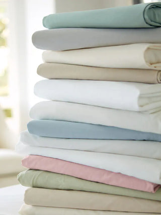 Laura Ashley Blue Pale Seaspray 400 Thread Count 100% Cotton Fitted Sheet