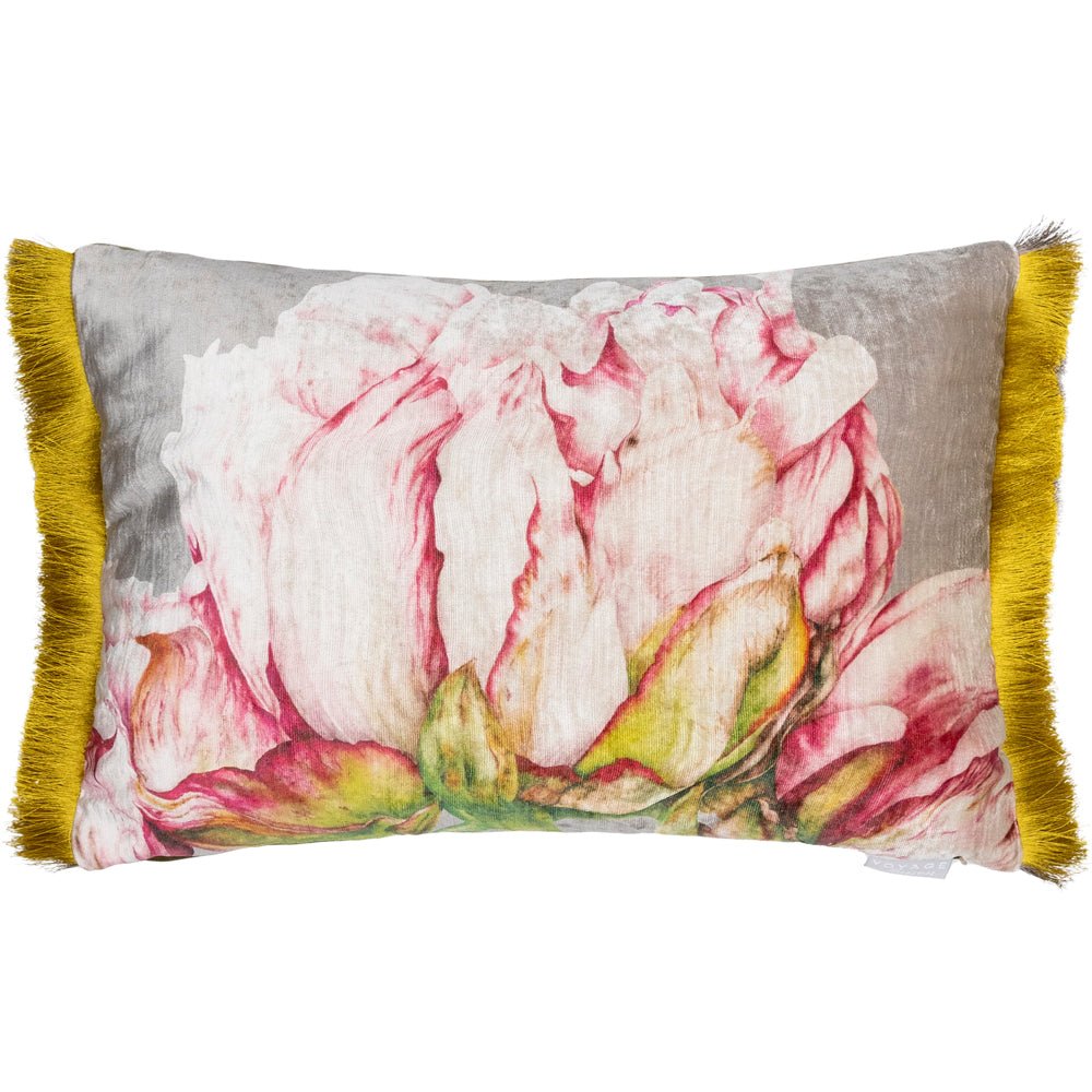 Laura Ashley Alston Printed Feather Cushion Fuchsia