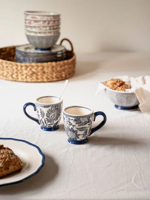 Laura Ashley Set of 2 Blue Hedingham Small Mugs