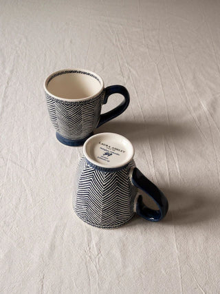 Laura Ashley Set of 2 Blue Edwin Small Mugs