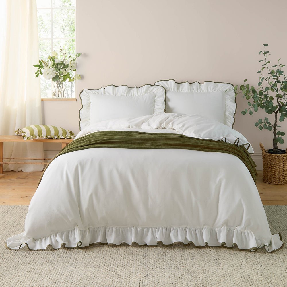 Blousey Cotton Ruffle Duvet Cover Set by Laura Ashley