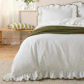 Blousey Cotton Ruffle Duvet Cover Set by Laura Ashley