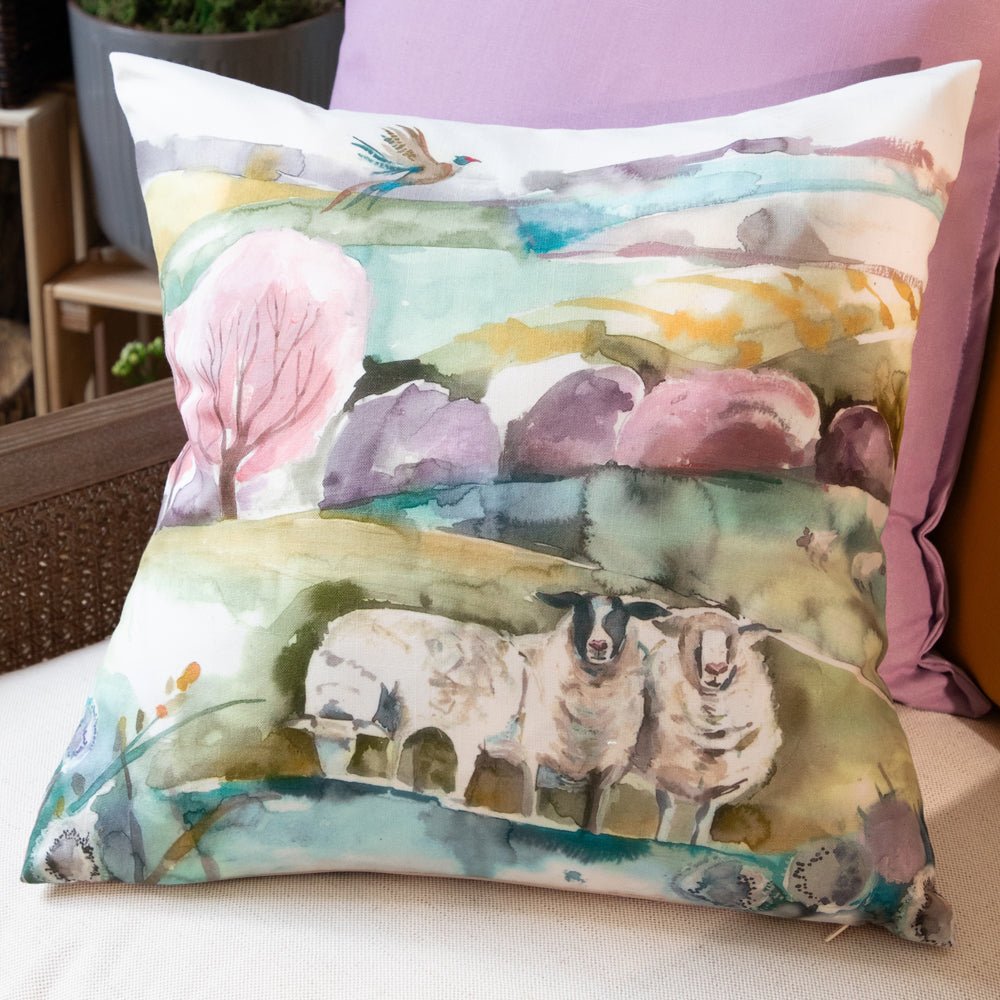 Laura Ashley Buttermere Outdoor Square Cushion Multicolour York