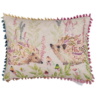 Laura Ashley Buttons & Ginger Printed Feather Cushion Linen