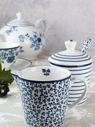 Laura Ashley Blue Blueprint Collectables Milk &amp; Sugar Set