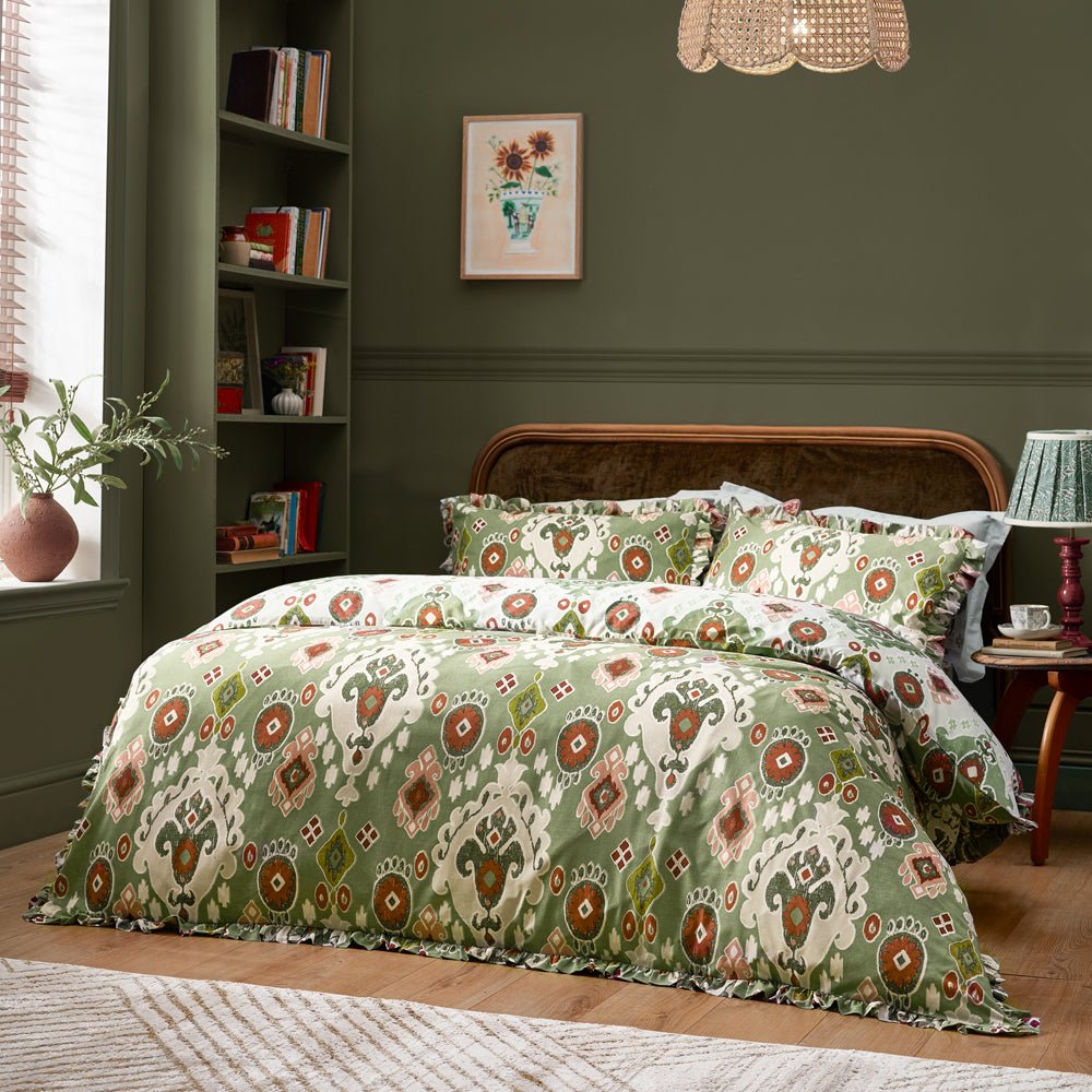 Dawson Ikat Reversible Duvet Cover Set by Laura Ashley