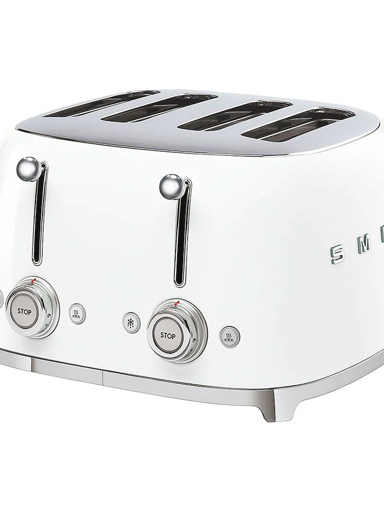 Laura Ashley Smeg White 4 Slice Toaster