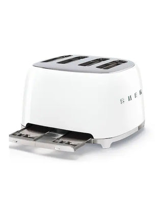 Laura Ashley Smeg White 4 Slice Toaster