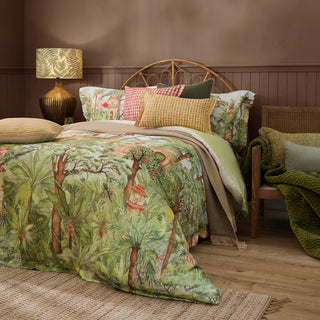 Laura Ashley Eden Ruins Printed Duvet Cover Set Green