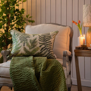 Laura Ashley Elowen Printed Piped Cushion Linen