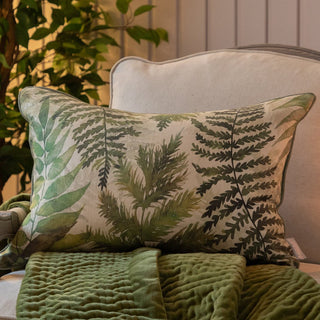 Laura Ashley Elowen Printed Piped Cushion Linen
