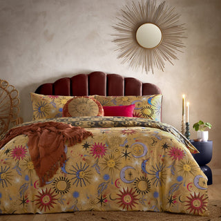 Laura Ashley Ethereal Star Reversible Duvet Cover Set Gold Dust