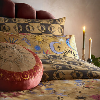 Laura Ashley Ethereal Star Reversible Duvet Cover Set Gold Dust