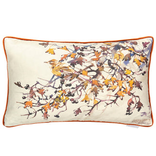 Laura Ashley Fairfield Printed Feather Cushion Auburn