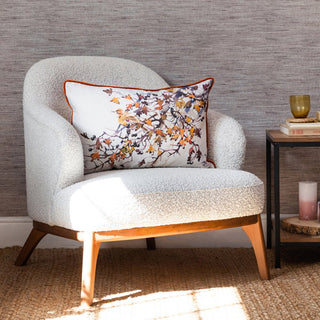 Laura Ashley Fairfield Printed Feather Cushion Auburn