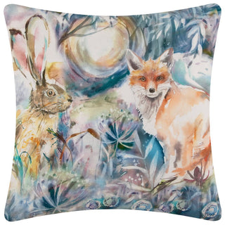 Laura Ashley Fox And Hare Outdoor Cushion True Blue