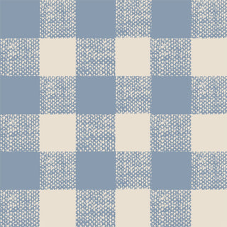 Laura Ashley Dusty Blue Gingham Wallpaper