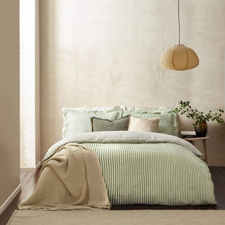 Hebden Mélange Stripe 100% Cotton Duvet Cover by Laura Ashley