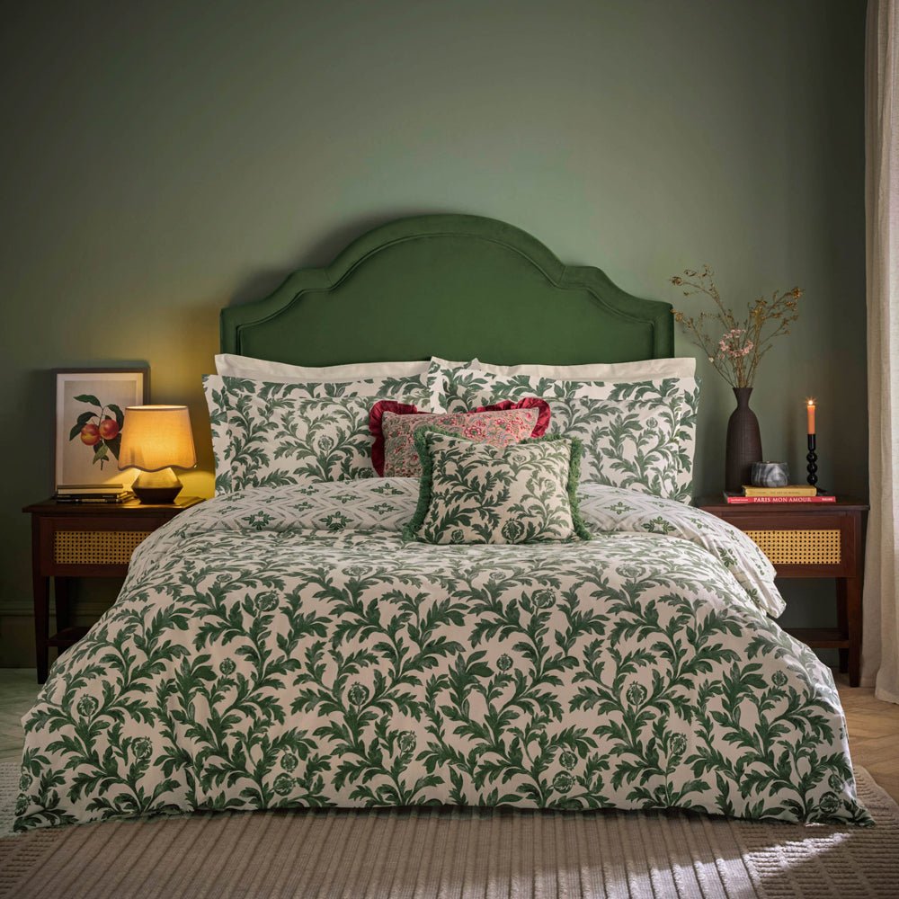 Laura Ashley Hedera Printed Duvet Cover Set Verdie