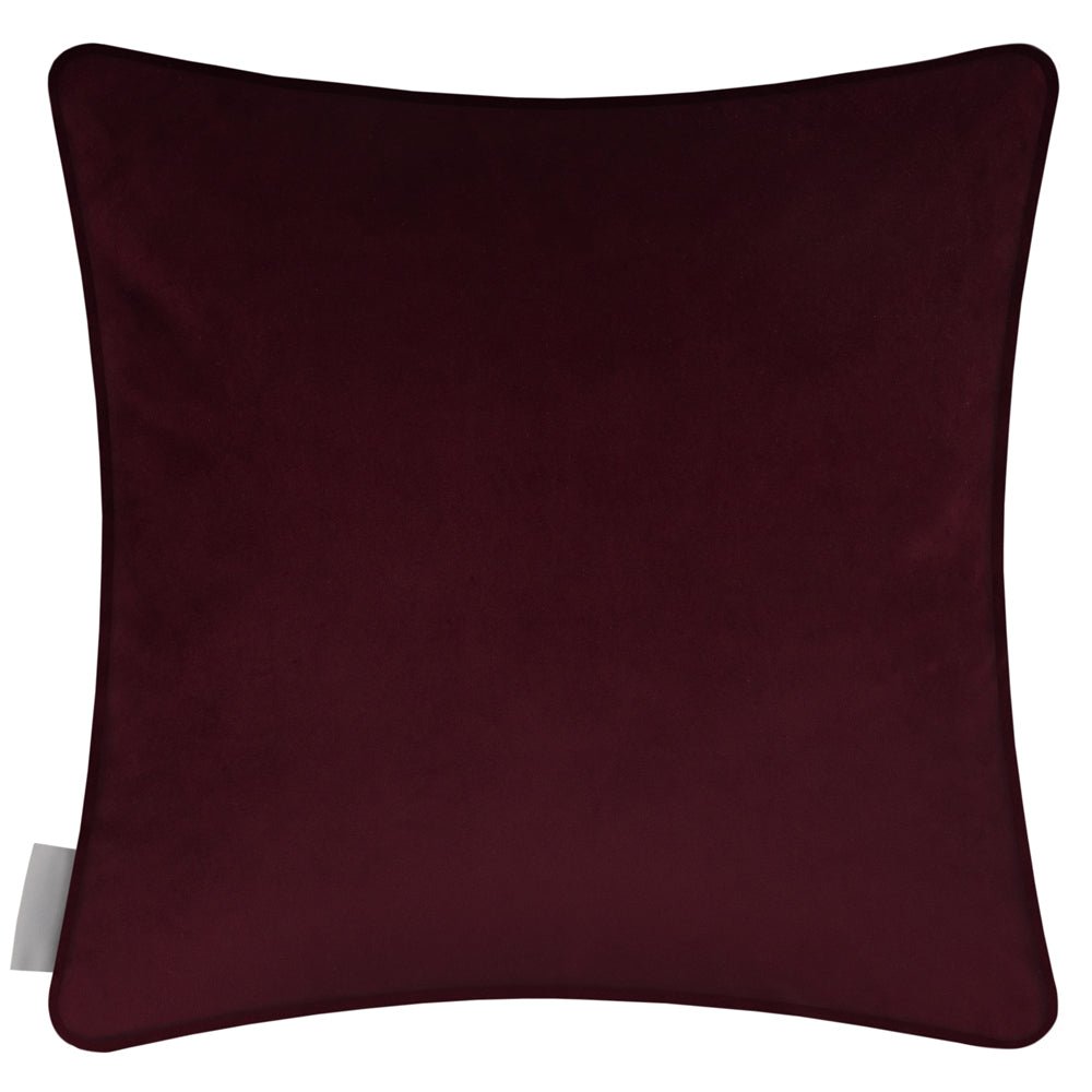 Laura Ashley Heligan Printed Fringed Feather Cushion Fuchsia