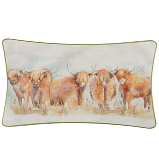 Laura Ashley Highland Outdoor Cushion Orange Manchester