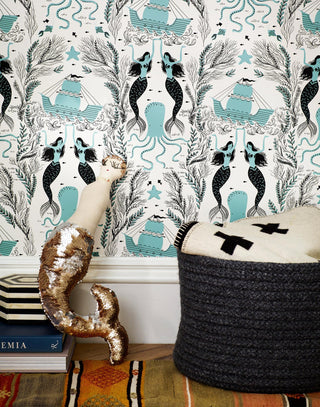 Laura Ashley Mermaids Wallpaper Brighton Style