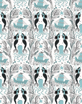 Laura Ashley Mermaids Wallpaper Brighton Style