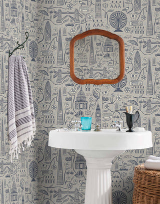 Laura Ashley London Town Wallpaper – Manchester