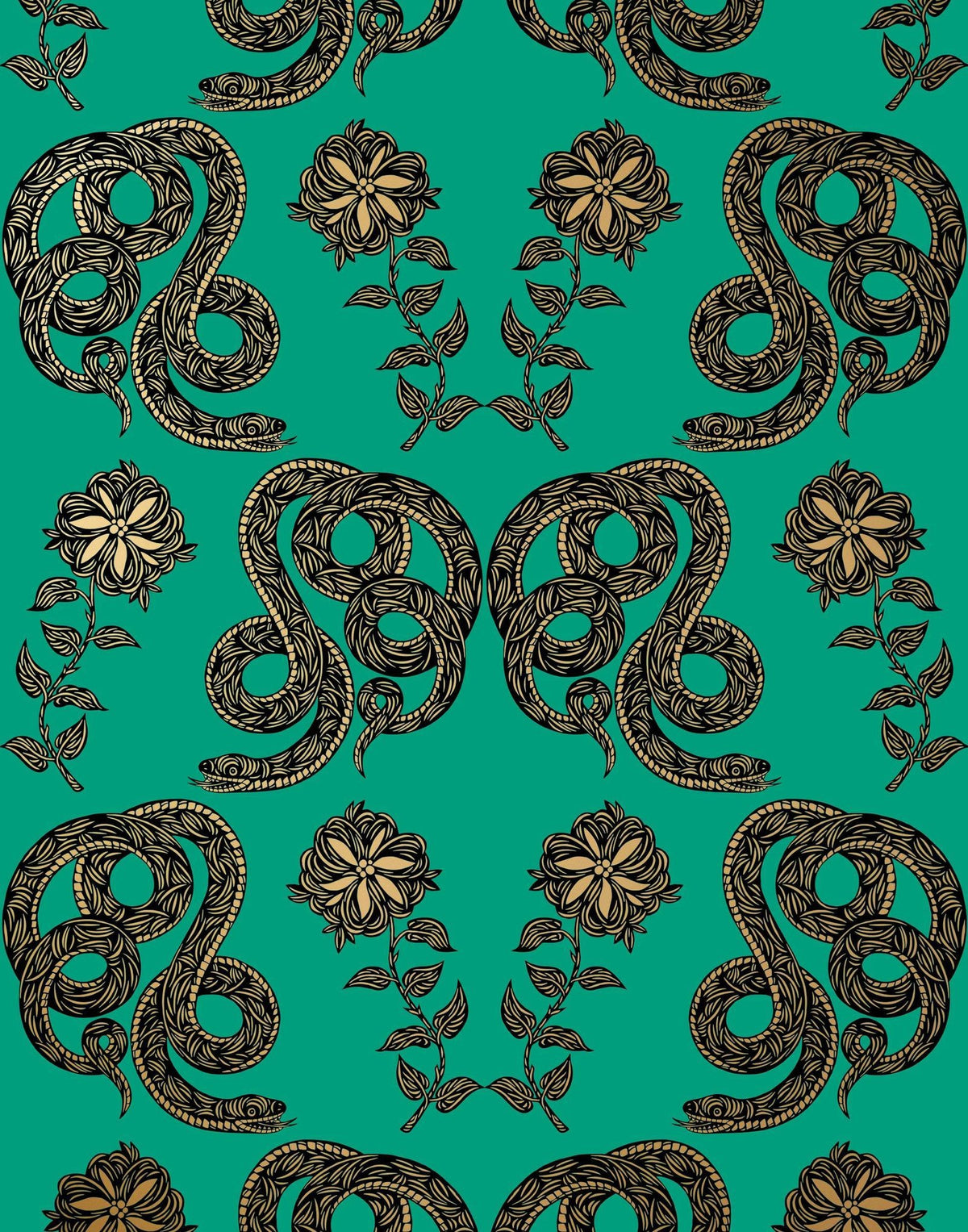 Laura Ashley Serpentine Wallpaper London Edition