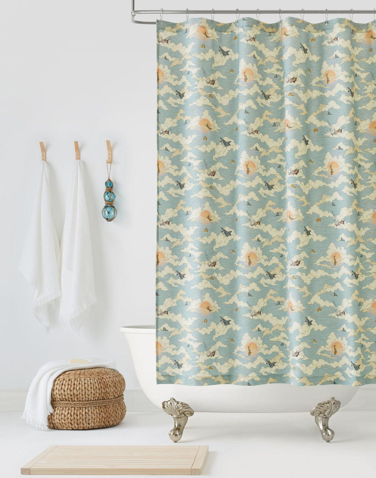 Laura Ashley Amity Sunset Shower Curtain