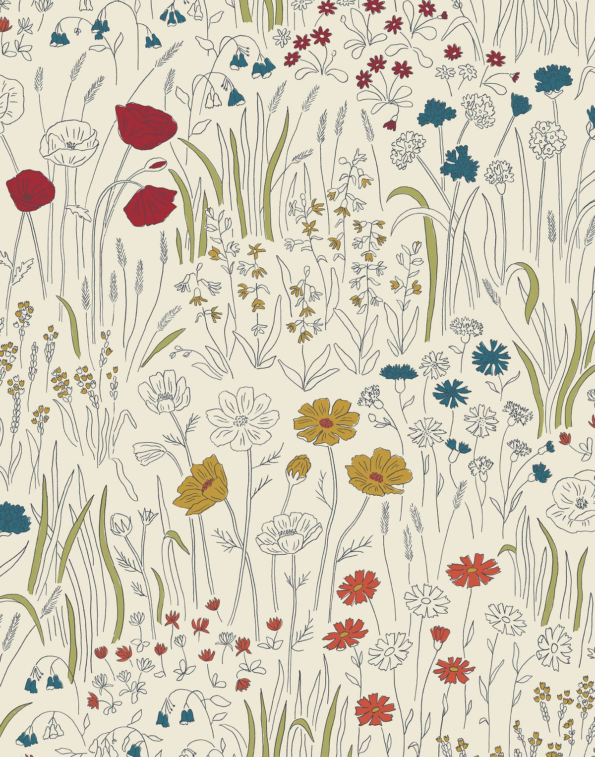 Laura Ashley Alpine Garden Multi Wallpaper