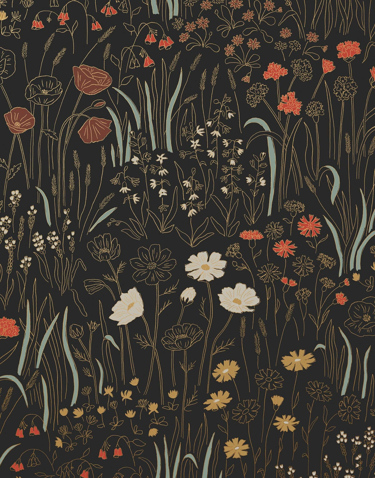 Laura Ashley Alpine Garden Multi Wallpaper
