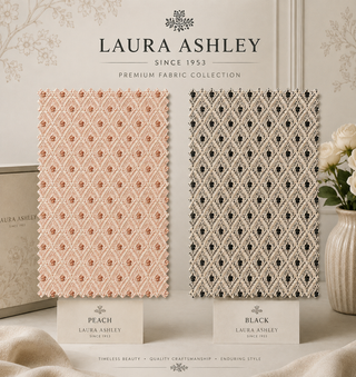 LAURA ASHLEY Melbreak Geo Light Natural Fabric