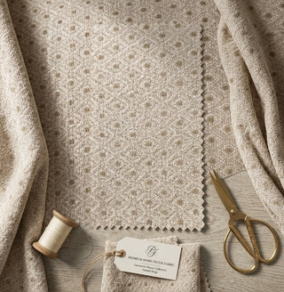 LAURA ASHLEY Melbreak Geo Light Natural Fabric