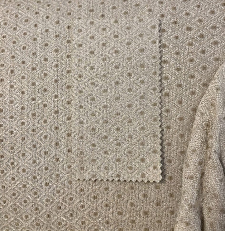 LAURA ASHLEY Melbreak Geo Light Natural Fabric