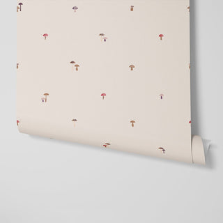 Laura Ashley Cream Mushrooms Wallpaper – Liverpool