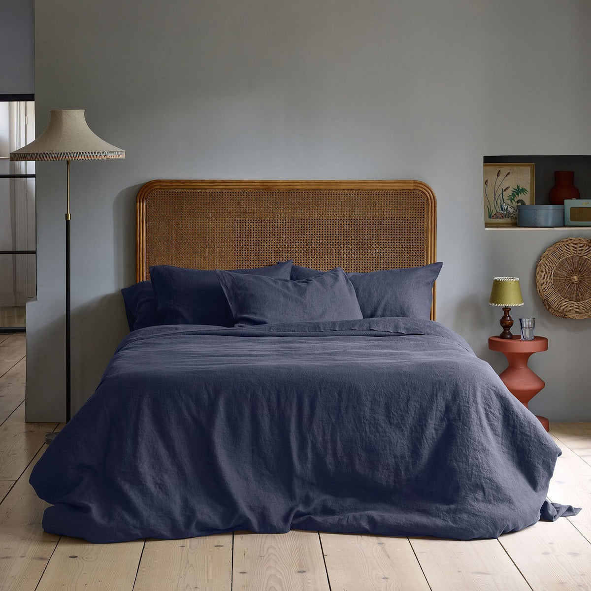 Laura Ashley Atlantic 100% Linen Duvet Cover