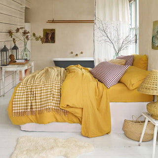 Honey 100% Linen Duvet Cover by Laura Ashley