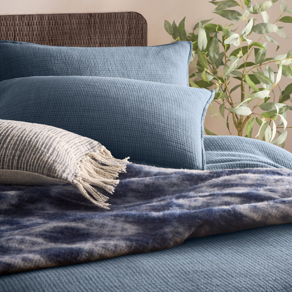 Ribble Acid Washed Duvet Cover Set by Laura Ashley