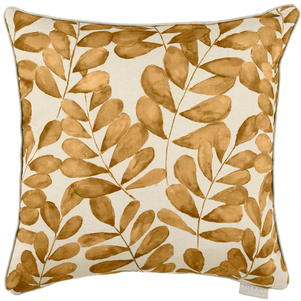 Laura Ashley Athorn Printed Feather Cushion Fern