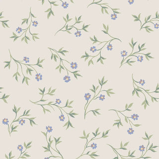 Laura Ashley Cream Spring Sprig Wallpaper