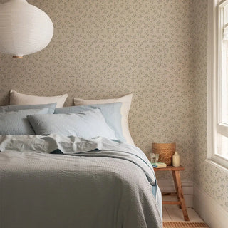 Laura Ashley Cream Spring Sprig Wallpaper