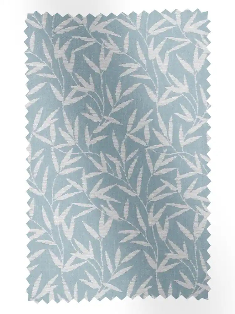 Laura Ashley Blue Willow Leaf Fabric By The Metre