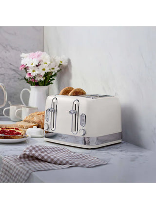 Laura Ashley Dove Grey 4 Slice Toaster