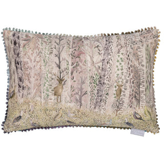 Laura Ashley Whimsical Tale Printed Feather Cushion Willow