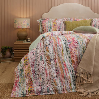Laura Ashley Whimsical Tale Printed Duvet Cover Set Blush