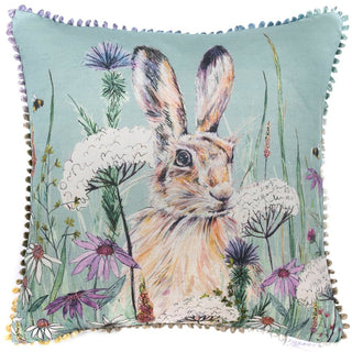 Laura Ashley Winnie Printed Feather Cushion Verde
